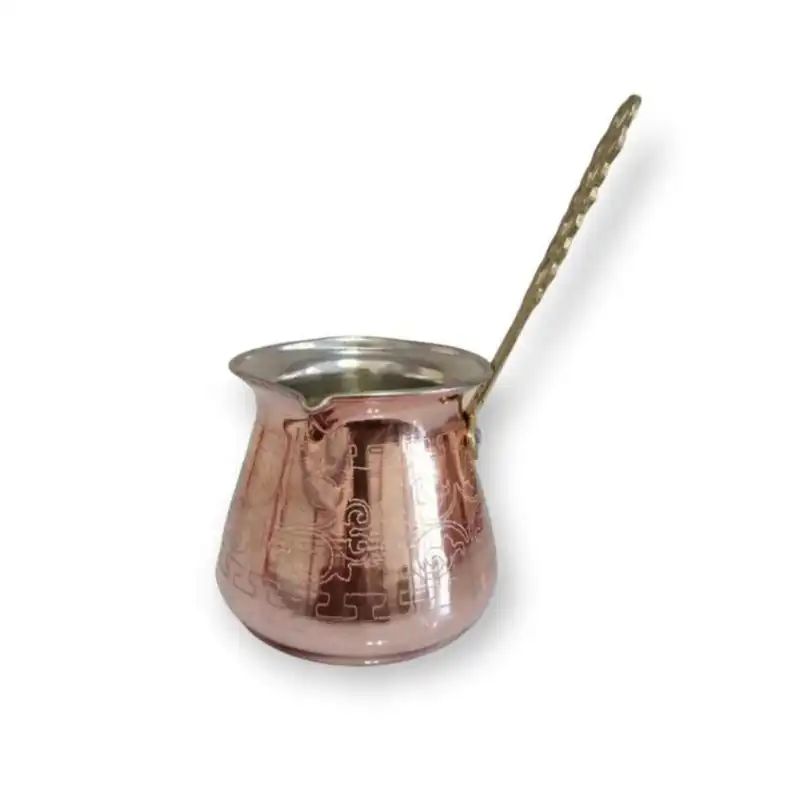 قهوه جوش مسی مدل طرح دار کد 01