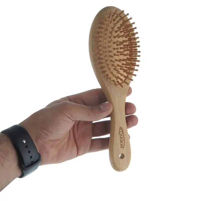 برس مو کربن مدل چوب بامبو کد W8811