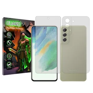 Guard Tough model transparent screen protector suitable for Samsung Galaxy S21 FE 5G mobile phone along with the back protector