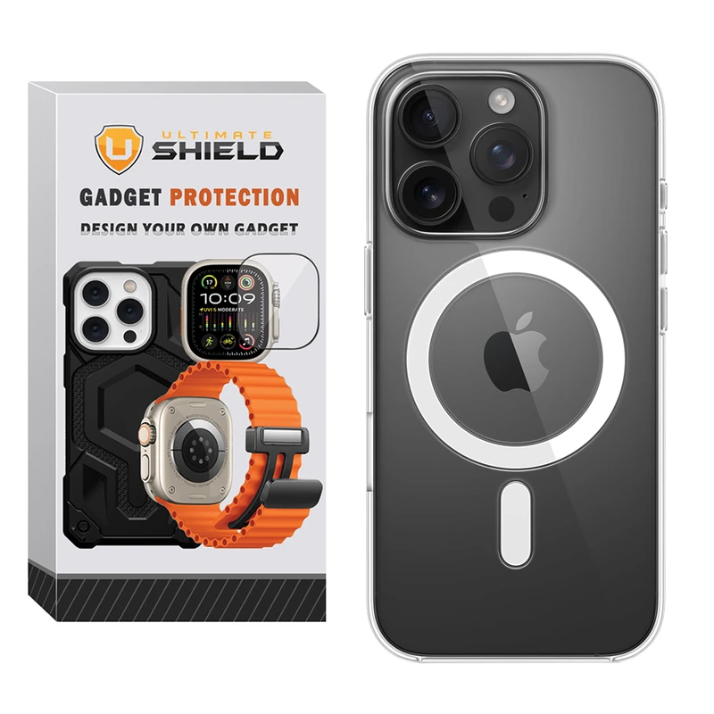 کاور آلتیمیت شیلد مدل Clear Magsafe UL مناسب برای گوشی موبایل اپل iPhone 16 Pro
