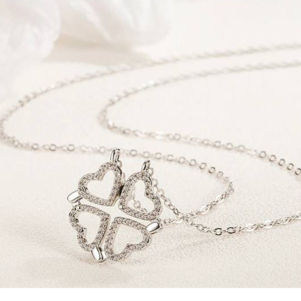 گردنبند دخترانه مدل قلب طرح بازشو گردنبند دخترانه مدل قلب طرح بازشو