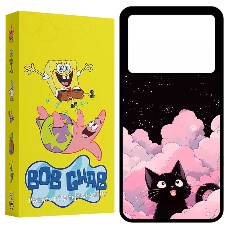 کاور باب قاب طرح گربه مدل BCPX6P مناسب برای گوشی موبایل شیائومی Poco X6 Pro 5G / Redmi K70E