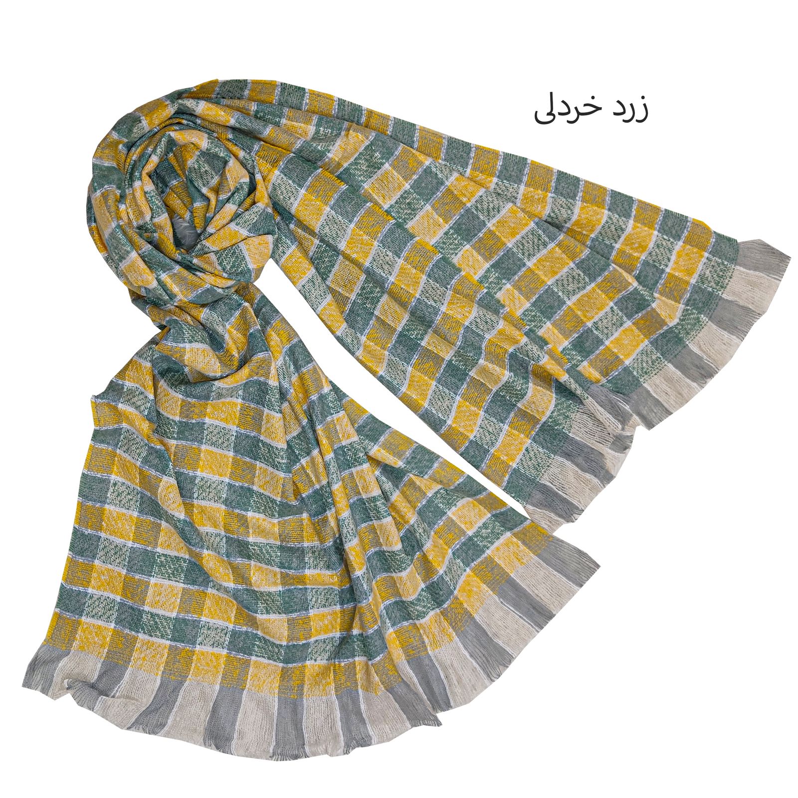 شال زنانه مدل نخ بوکله زمستانه کد 99932 -  - 8