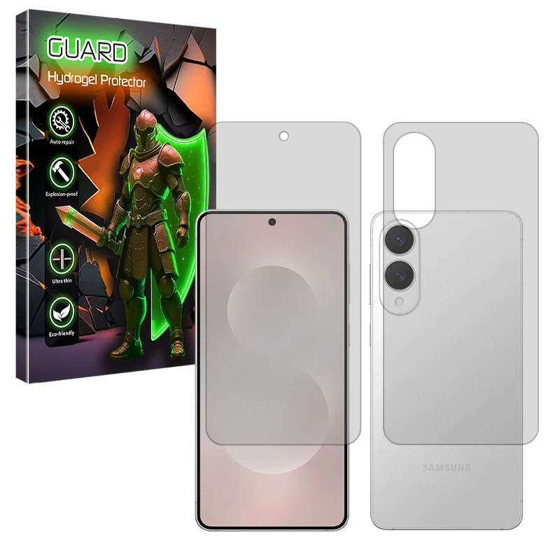 محافظ صفحه نمایش مات گارد مدل Tough مناسب برای گوشی موبایل سامسونگ Galaxy S25 Edge به همراه محافظ پشت گوشی