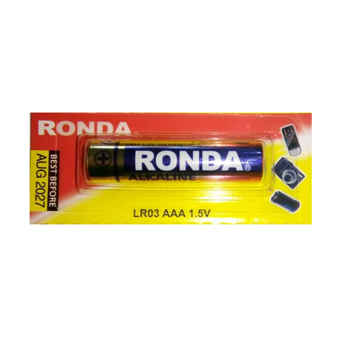 باتری نیم قلمی  روندا مدل LR03