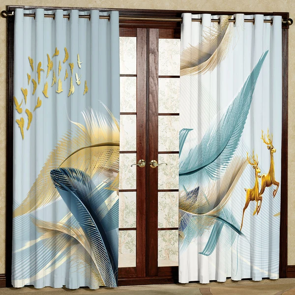 پرده مدل مخمل پانچی کد 7034 سایز 280x140 سانتی متر