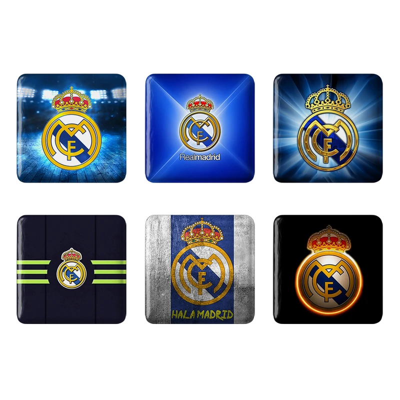 مگنت خندالو طرح باشگاه رئال مادرید Real Madrid کد 1697B مجموعه 6 عددی