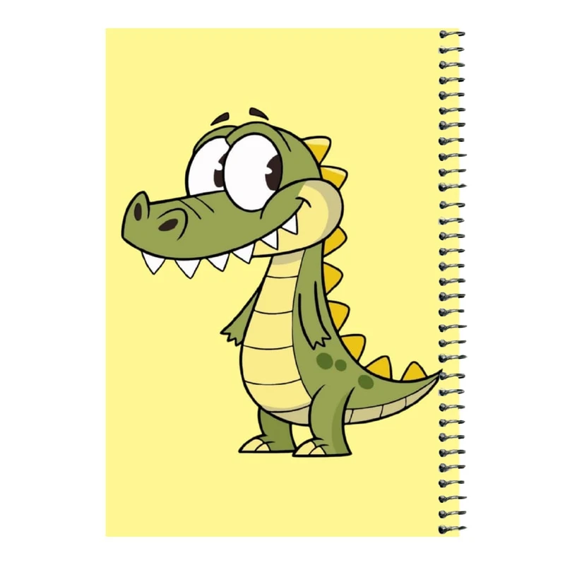 دفتر مشق 80 برگ اس جی مدل تمساح بامزه    