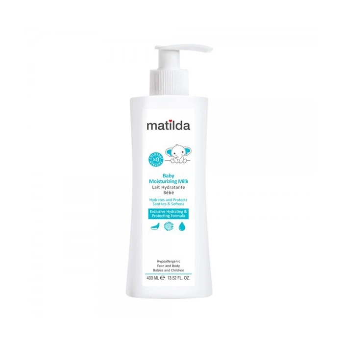 شیر مرطوب کننده کودک ماتیلدا مدل Moisturizing حجم 400 میلی لیتر