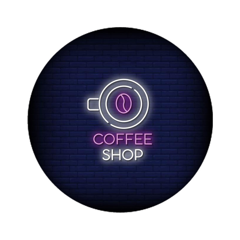 استیکر تزئینی موبایل مدل آرم کافی شاپ کد 4729