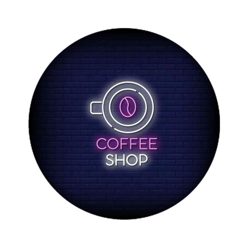 استیکر تزئینی موبایل و تبلت مدل کافی شاپ کد 2829