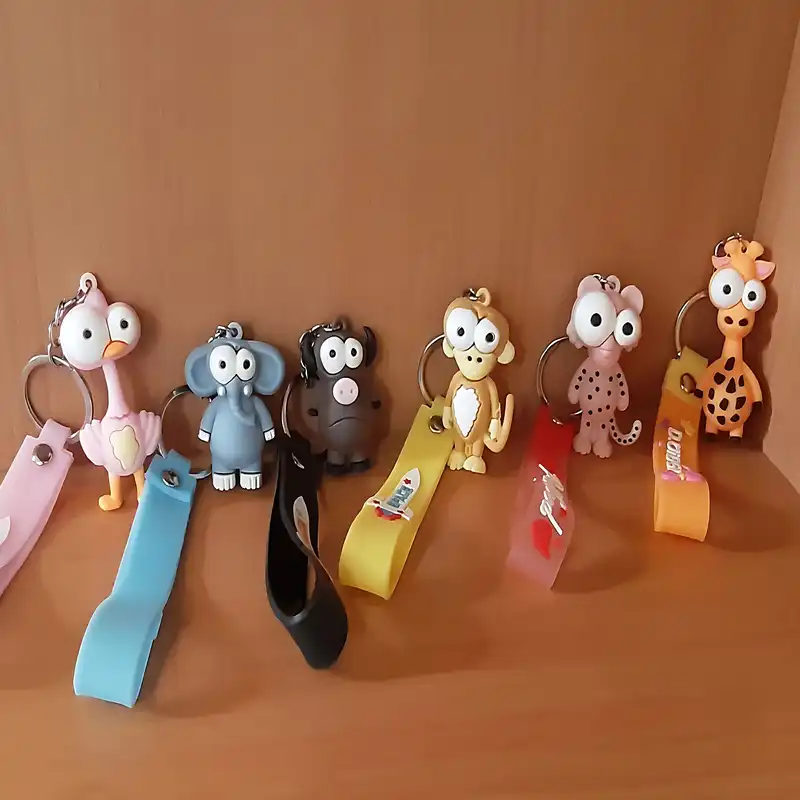 جاکلیدی مدل سیلیکونی حیوانات جوجه اردک فلامینگو طرح عروسکی