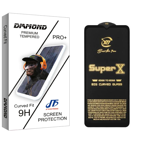 محافظ صفحه نمایش جی اف مدل Diamond SuperX مناسب برای گوشی موبایل شیائومی Redmi 11 Prime