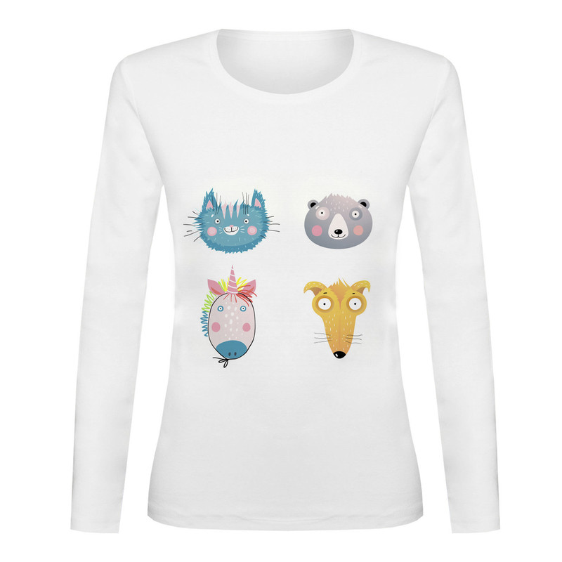 تی شرت آستین بلند زنانه مدل STB001_05012