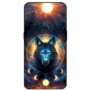 Megafone Wolf and Moon 8006 Cover For OnePlus Nord N100	