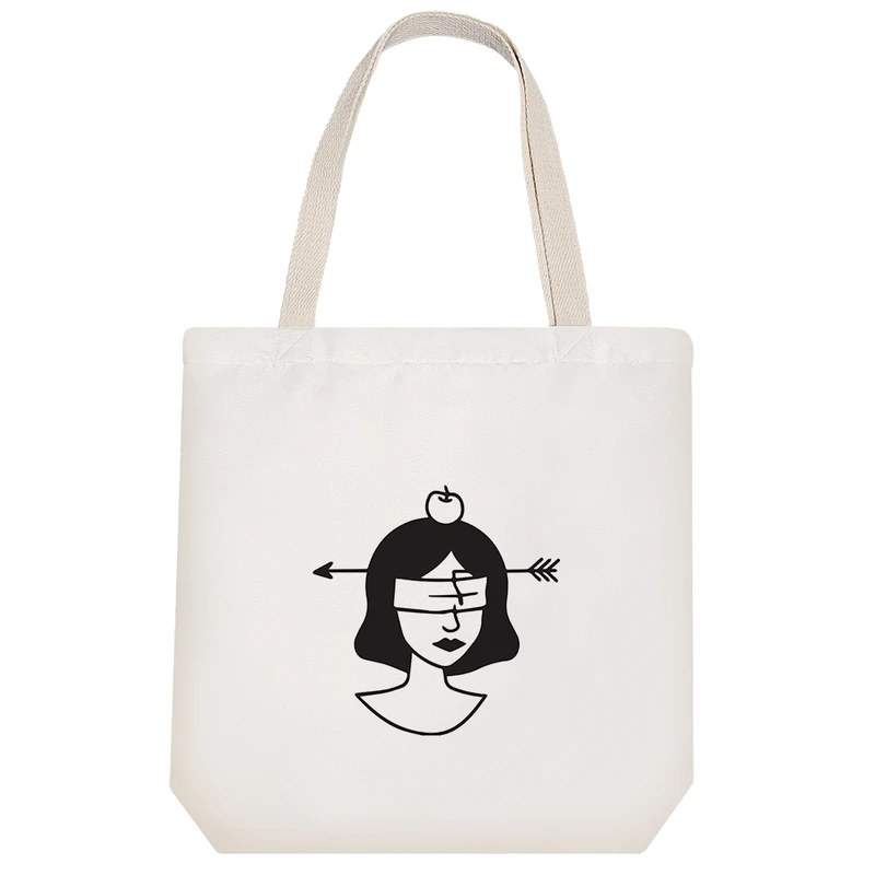 ساک خرید پارچه ای خندالو طرح تیر خطا مدل توت بگ کد 7042