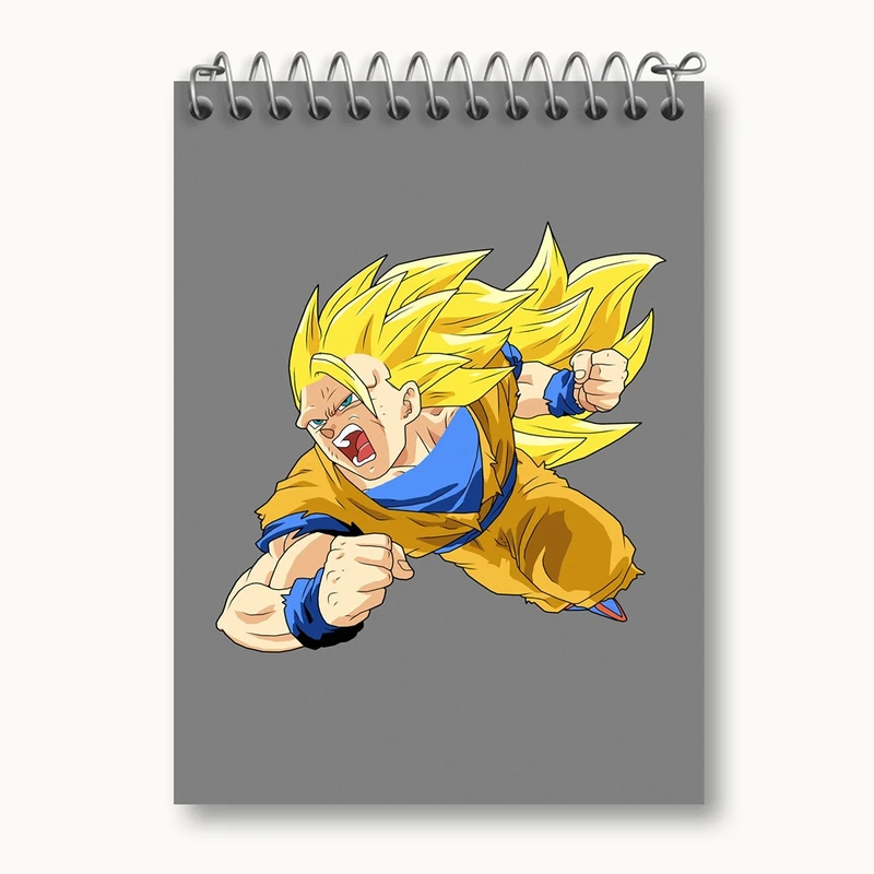 دفتر یادداشت 50 برگ خندالو مدل گوکو انیمه دراگون بال Dragon Ball کد 12058