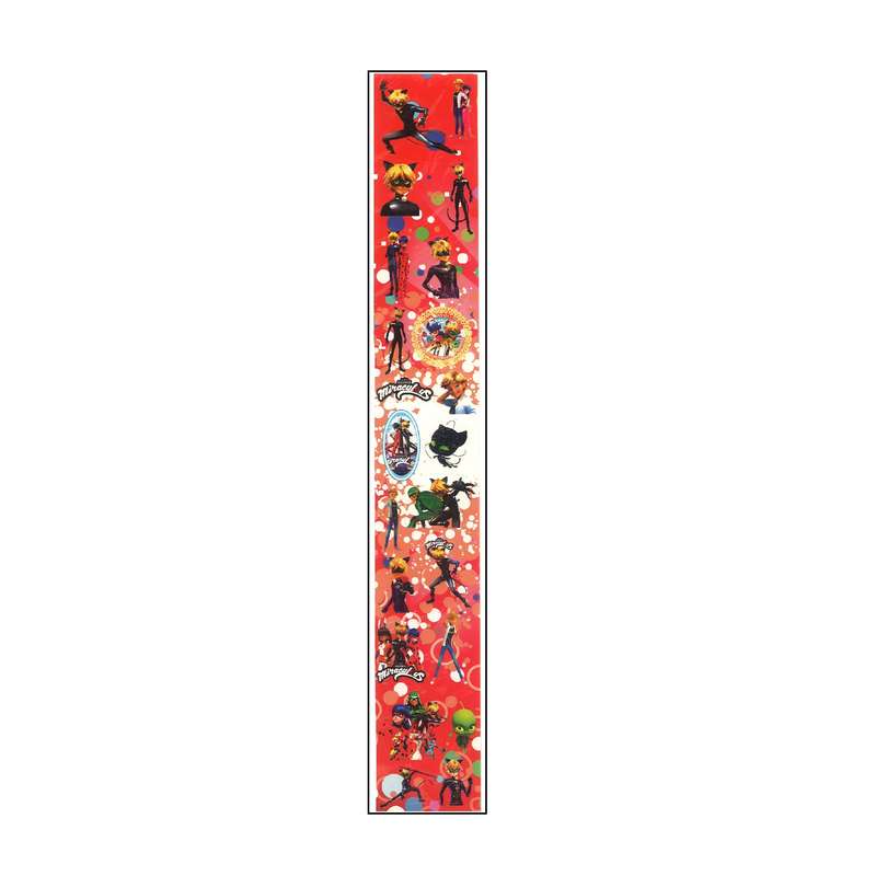 برچسب طرح دختر کفشدوزکی و پسر گربه ای مدل NGHD 013 بسته 3 عددی