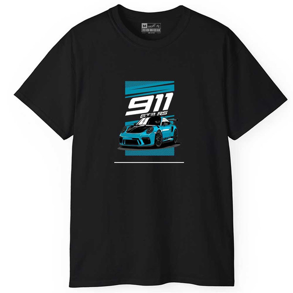 تی شرت آستین کوتاه مردانه پاد آفرین مدل پورشه کد 0520