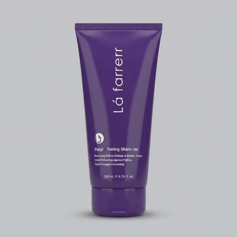 شامپو تثبیت کننده رنگ مو لافارر مدل Anti Brassiness حجم 200 میلی‌لیتر، مناسب موهای رنگ شده و آسیب دیده، نرم‌کننده، مرطوب‌کننده، ضد زردی، ترمیم‌کننده، آبرسان، استفاده روزانه