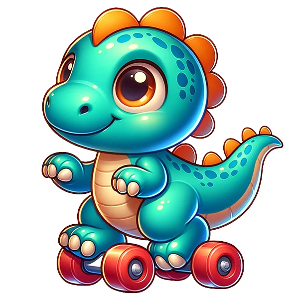 استیکر پارچه و لباس پاد آفرین طرح دانیاسور کارتونی کد 813