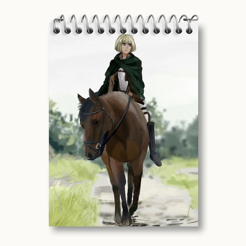 دفتر یادداشت 50 برگ خندالو مدل ارمین انیمه اتک آن تایتان Attack on Titan کد 18585