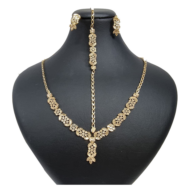 نیم ست طلا 18 عیار زنانه گالری یارطلا مدل تراش کد SR115-G