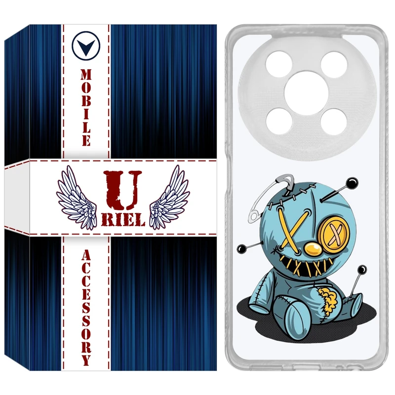کاور یوریل مدل Clear کد 68 طرح عروسک مناسب برای گوشی موبایل وکال V2 / V2 Lite