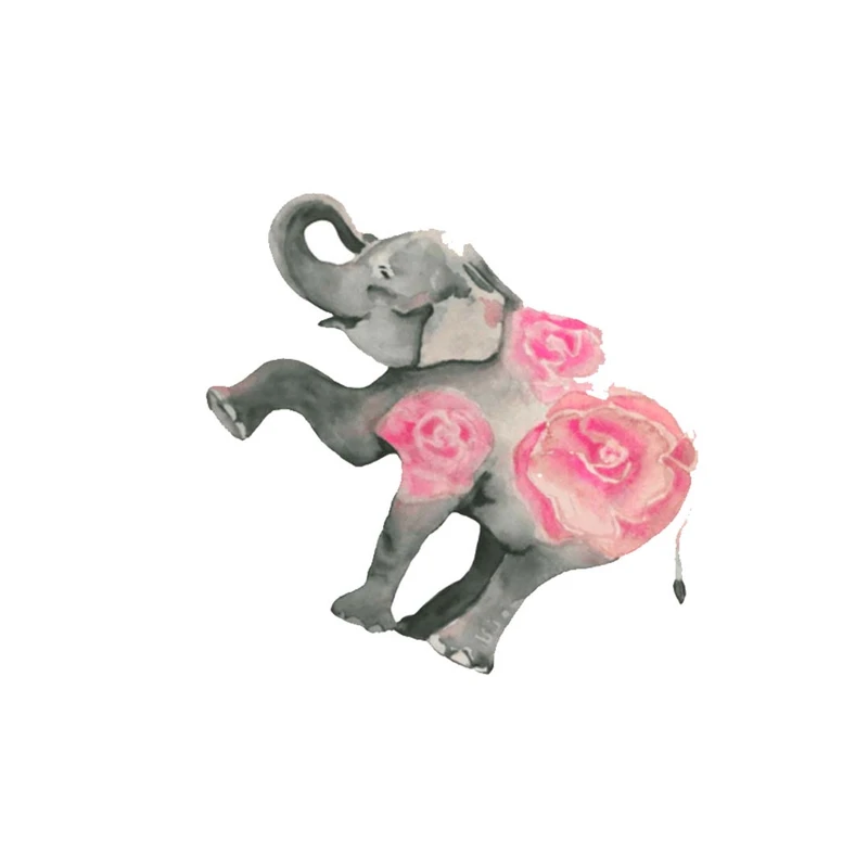 استیکر لپ تاپ طرح فیل  گل نشان  کد ST-151