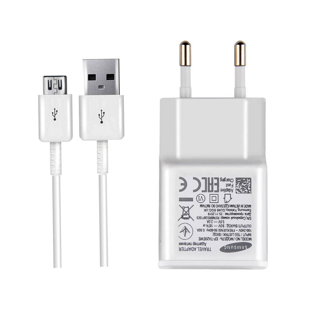  شارژر دیواری مدل EP-TA20EWE به همراه کابل تبدیل microUSB