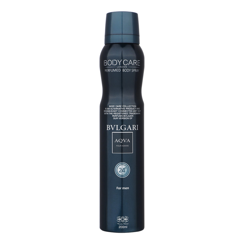 اسپری بدن زنانه بادی کر مدل Bvlgari Aqua حجم 200 میلی لیتر اسپری بدن زنانه بادی کر مدل Bvlgari Aqua حجم 200 میلی لیتر