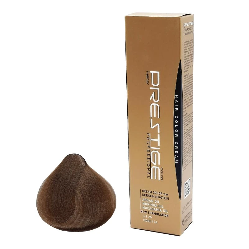 رنگ مو نیو پرستیژ کالر سری طبیعی شماره 7 حجم 120 میلی لیتر رنگ بلوند