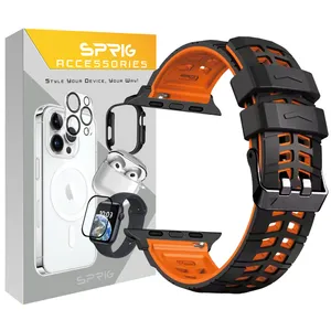 Sprig Rebit Silicone Band Suitable for Apple Watch Series SE2021/7/8/9 45mm