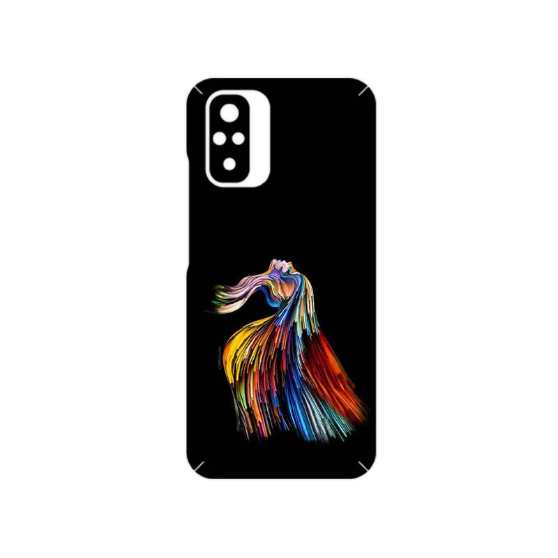 برچسب پوششی ماهوت مدل Rainbow Hair Digital Art مناسب برای گوشی موبایل شیائومی Redmi Note 10s