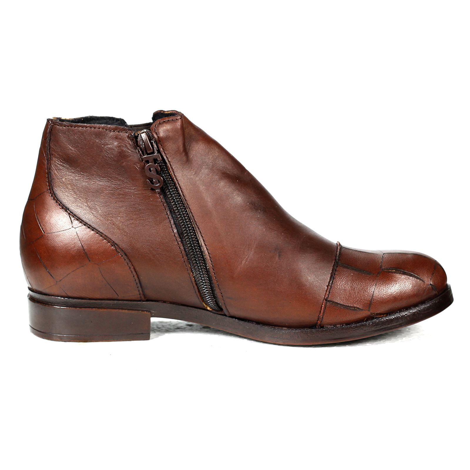 نیم بوت زنانه چرم چهل ستون کد 760-S - - 4