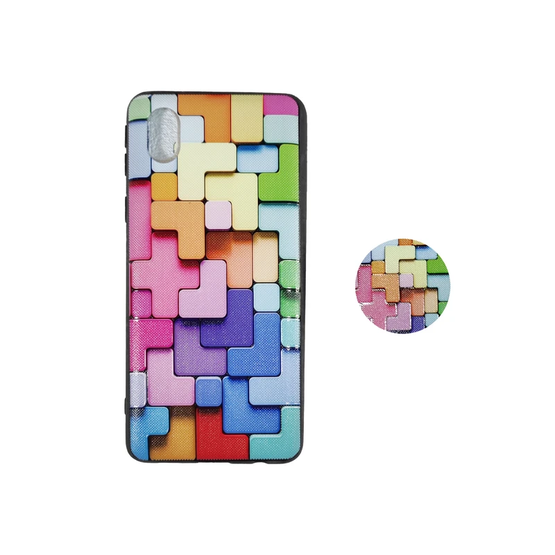 کاور مدل as12 مناسب برای گوشی موبایل سامسونگ Galaxy A01 core به همراه پاپ سوکت