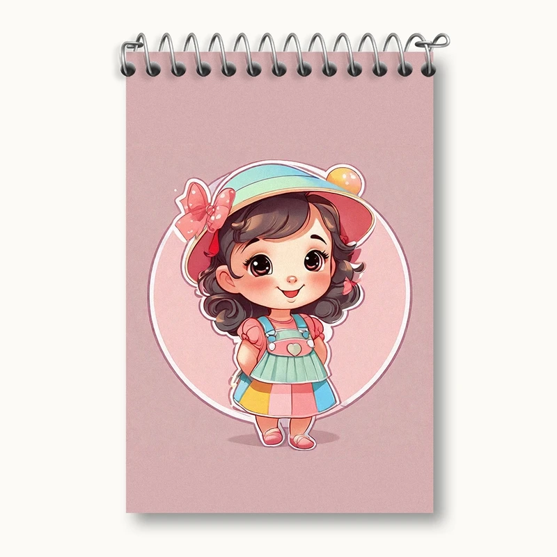 دفتر یادداشت 50 برگ خندالو مدل دخترانه کد F2147