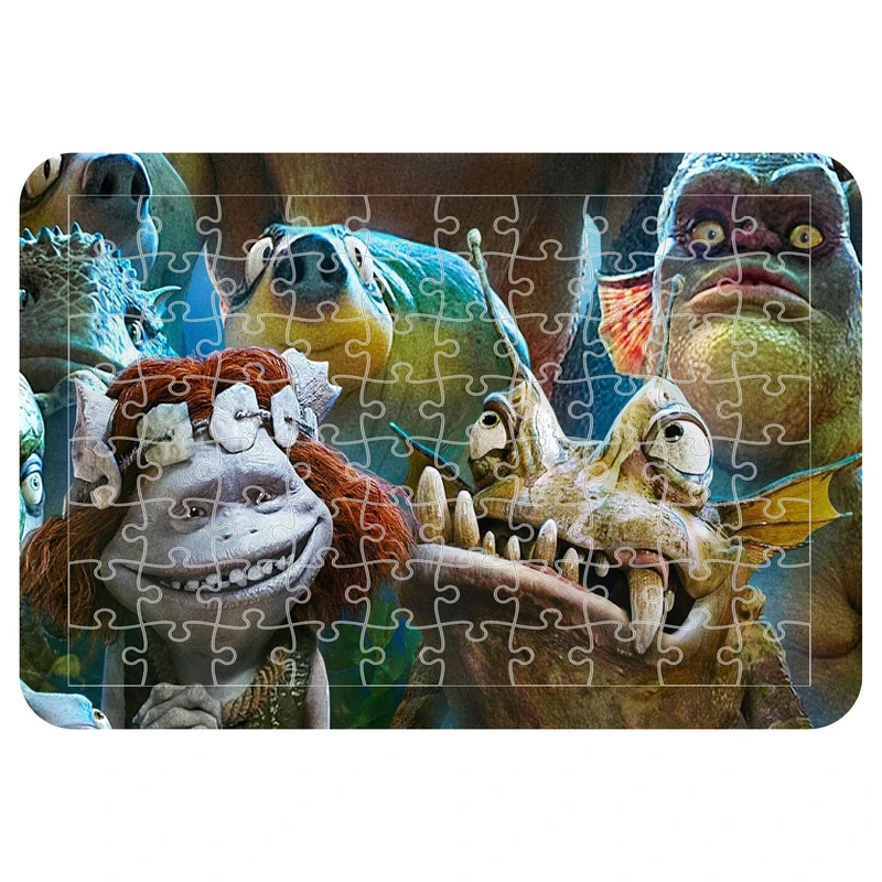 پازل 54 تکه مدل CHB1643 طرح انیمیشن هیولا جادویی عجیب