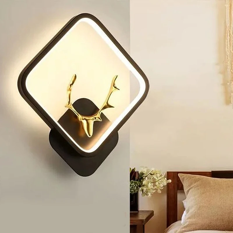 عکس شماره 7 : چراغ دیواری مدل ال ای دی طرح گوزن