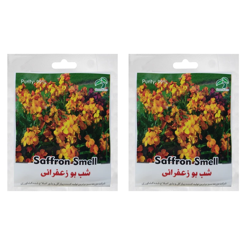 بذر شب بو زعفرانی گرین فارم کد XD 6 بسته 2 عددی
