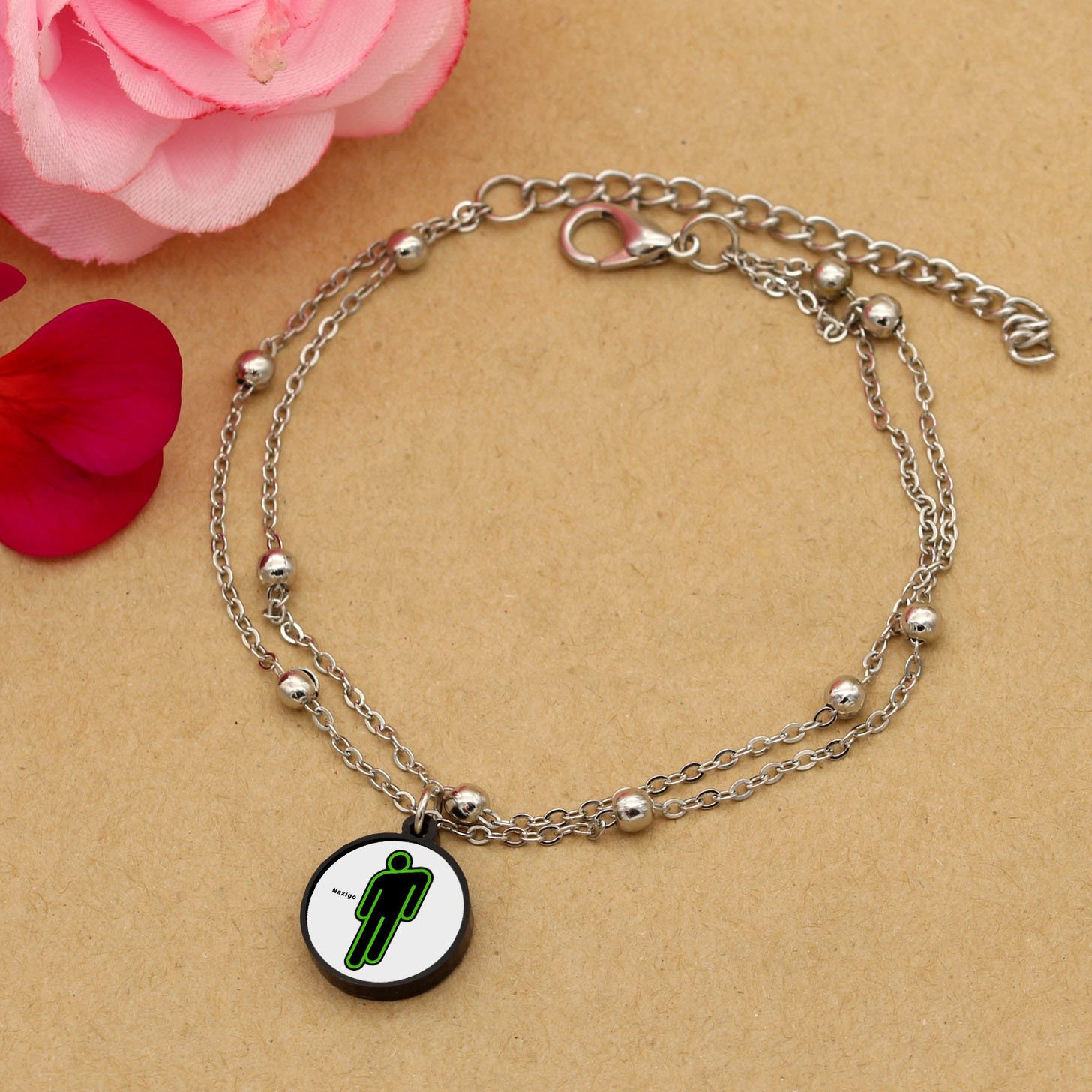 پابند زنانه ناکسیگو مدل شب تاب طرح بیلی آیلیش کد LB7464 پابند زنانه ناکسیگو مدل شب تاب طرح بیلی آیلیش کد LB7464