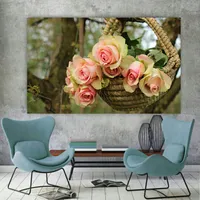 پوستر طرح سبد گل های رز کد  AR20870