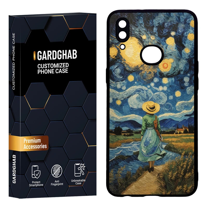 کاور گارد قاب مدل دور ژله ای هنری مناسب برای گوشی موبایل سامسونگ Galaxy A10s