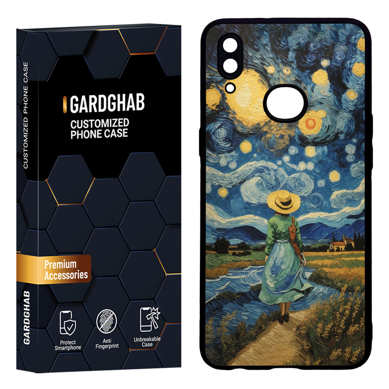 کاور گارد قاب مدل دور ژله ای هنری مناسب برای گوشی موبایل سامسونگ Galaxy A10s