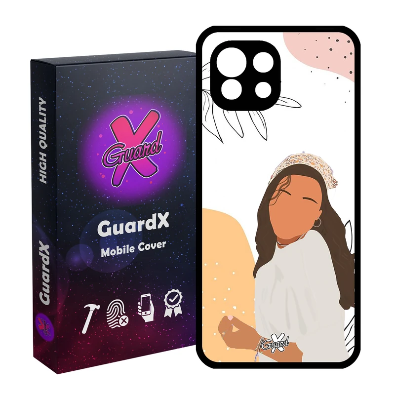 کاور گارد ایکس طرح دختر مدل Glass10367 مناسب برای گوشی موبایل شیائومی Mi 11 Lite