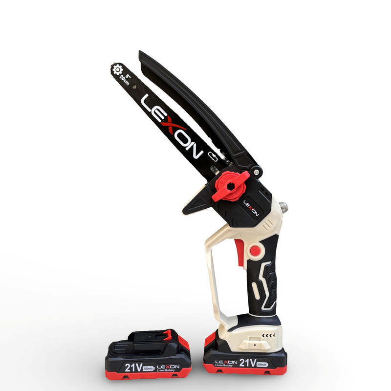 اره زنجیری شارژی لکسون مدلLE-6508 اره زنجیری شارژی لکسون مدلLE-6508