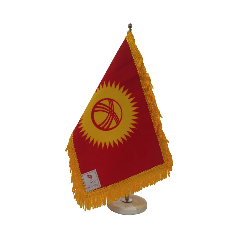پرچم رومیزی ایران اسکرین طرح پرچم قرقیزستان مدل 20470