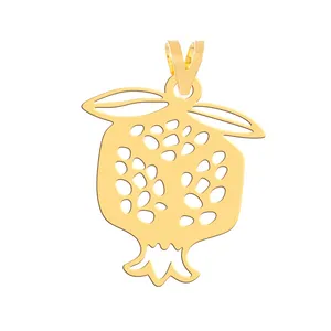 آویز گردنبند طلا 18 عیار زنانه فرشته مدل انار یلدا WNL-000661