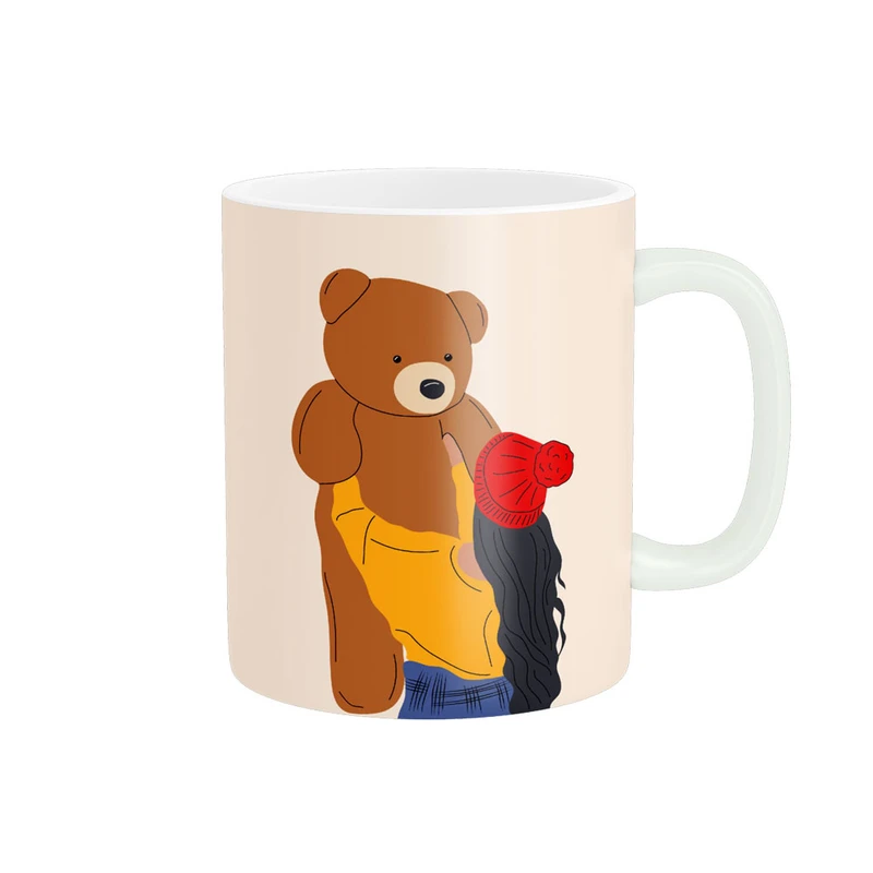 ماگ پادآفرین مدل عشق طرح قلب LOVE کد p6373