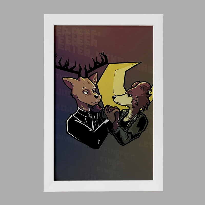 تابلو خندالو مدل لوییس و جونو انیمه بیستارز کد 33450